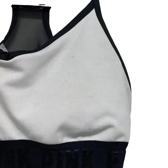 Victorias Secret PINK Womens Size S Grey Black Sports Bra - Picture 5 of 6